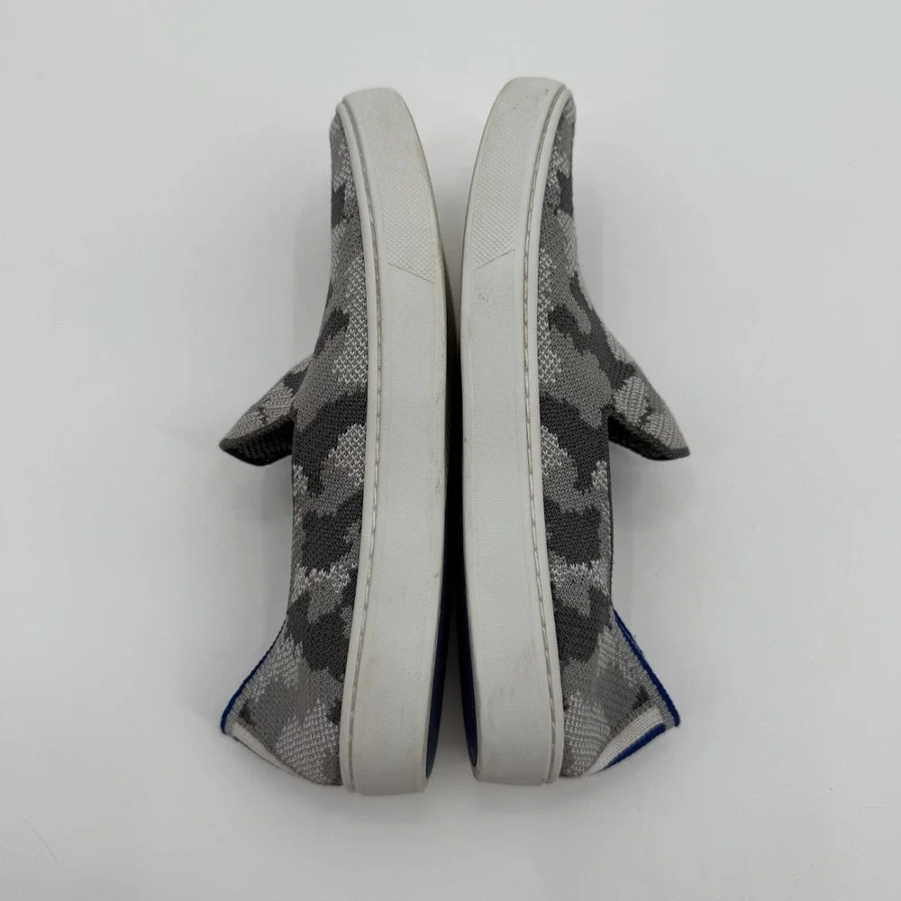 Rothy's‎ The Kids Sneaker Youth 4 K4 Gray Camo Knit Fabric Slip On Casual Shoes